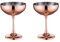 HOTENEAIRE Stainless Steel Martini Glasses Cocktail Coupe Glasses Wine Goblet Ice Cream Bowl Dessert Bowl Metal Pudding Cups Salad Dessert Holder for Home Kitchen 270ml (Rose Gold)