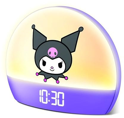 Hello Kitty Sunrise Alarm Clock - Multicolor Lights, USB Charging, LED Display, and Snooze Function