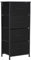 Alivio Chest of Drawers Cabinet, 4 Drawer Storage Chest, Storage Cabinet with Steel Frame, Fabric 4-Drawer Storage Organizer Unit for Closet, Cabinet for Bedroom, Living Room, Kids Room (Black)