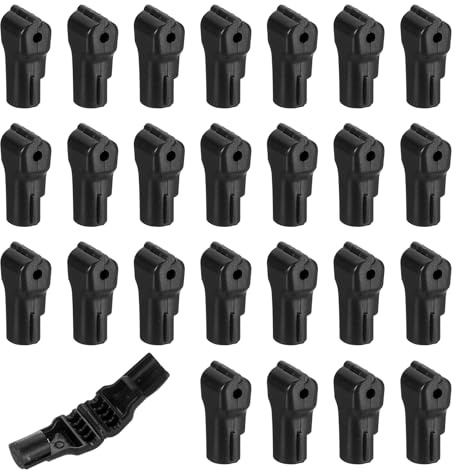QUARKZMAN 50Pcs Gancho de Seguridad 4mm Negro | Gancho de Exhibición para Tablero de Clavijas para Asegurar la Carga