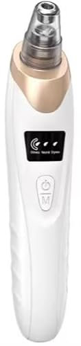 Elektrischer Porenreiniger mit 3 Intensitätsstufen, Mitesserentferner, Weiß-Gold