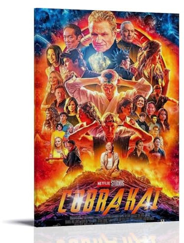 RSFUUIE Cobra KaiPoster sur toile Peinture à l'huile Peinture murale Maison Album de musique Peinture de célébrités Décoration murale classique Style cadre 50 x 75 cm