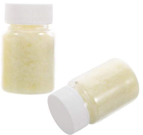 NUOBESTY 2 Botellas de Polvo Flocado de 3 MM para Manualidades y Proyectos DIY Textura Agradable y Acabado Realista Adecuado para Muñecas y Figuras Hechas a Mano