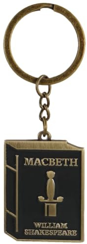 Half Moon Bay Unisex Schlüsselanhänger Metall Neuheit Schlüsselanhänger (1 Stück), gold, 1.5, Macbeth