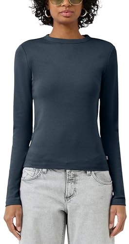 QS Damen Weiches Longsleeve Langarmshirt