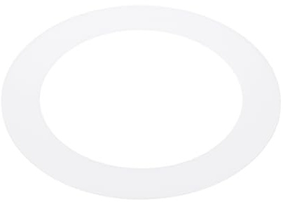 PATIKIL 3.8 ID 5.2 OD Plastik Blendring Deckeneinbauleuchten Goof Ringe Matt Runder Lichtring Leuchtenzubehör Für Deckenwand Einbau- Und Downlights Lichtdurchlässiges Mattweiß