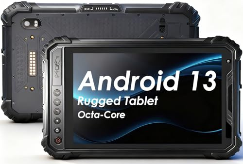 Kayoote SS9 Pro 8 Tablet Rugerizada Android 13, MT6789 Octa-Core 8GB RAM 256GB ROM Tablet Industrial, Batería 7800mAh, IP68 Impermeable, 4G LTE, NFC, BT 5.0, GPS, Cámara 13MP+5MP, Uso Exterior