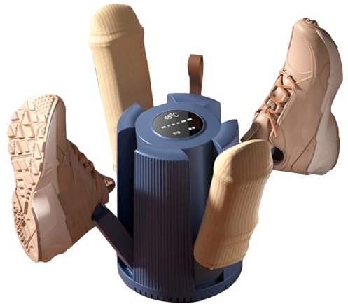 Qutalmi Sèche-chaussures électrique désodorisant, sèche-bottes électrique, chauffe-bottes et sèche-linge - 3 modes de réglage de la température, sèche-chaussures avec