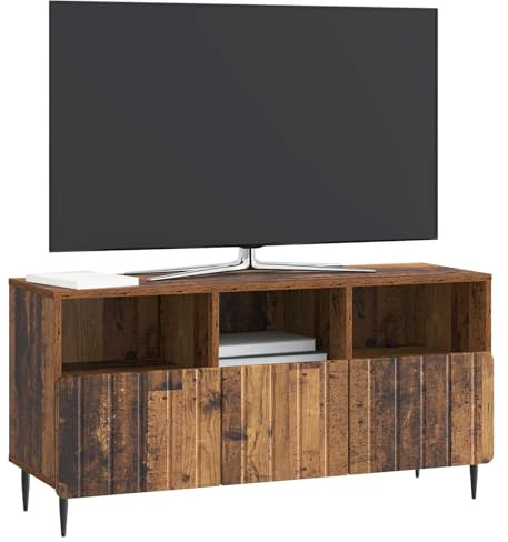 vidaXL TV-Schränk Altholz 102 x 34,5 x 50 cm Holzwerkstoff, Stylischer Wohnzimmer-TV-Schrank, rechteckig, praktischer Stauraum, modernes Möbelstück, funktionale Medien-Einheit