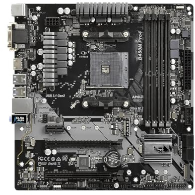 schede madri Scheda madre Fit For ASRock B450 B450M PRO4 AM4 DDR4 128 GB Ryzen 5 5600 5600G R7 5700 5800 CPU mATX