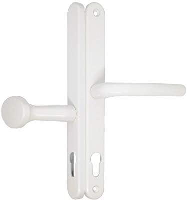 Fab and Fix Lever Pad Offset Door Handle 92pz 62pz White 210 Screw Fix