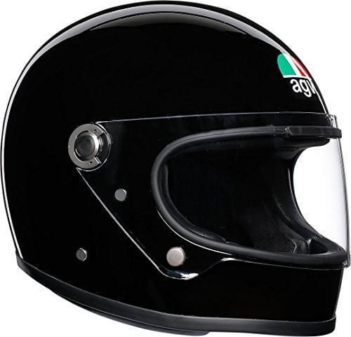 AGV X3000 ECE 22-05 Solid Motorrad Integralhelm ECE 22-05 Legends, Vintage Retro, Schwarz, XS