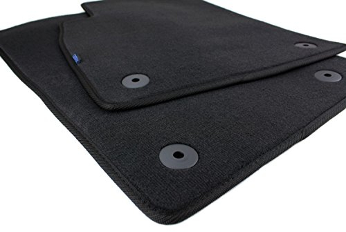 Kfzpremiumteile24 Fußmatten Kompatibel mit Astra J/Sports Tourer Baujahr 11/2009-03/2016 Velours Automatten Premium Qualität Stoffmatten Autoteppiche Schwarz 2-teilig