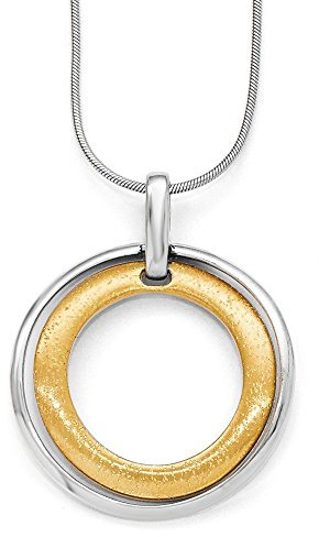 Diamond2deal Anhänger Sterling-Silber 925 vergoldet 24 Karat