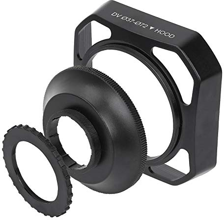 Kamera-Gegenlichtblenden, 72 mm Gegenlichtblende, 37 mm/72 mm DV-Kamera-Gegenlichtblende, unnötiger Lichtstopper, Sonnenschutz, reduziert Objektiv und Blendung, blockiert überschüssiges Sonnenlicht
