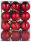 Battnot Weihnachtskugeln 100 teilig 24 teilig 30/60mm Christbaumkugeln Set Weihnachtsbaumschmuck Christbaumschmuck Weihnachtsbaum Kugel Dekoration hängende Hausparty Christmas Xmas (rot, 24)