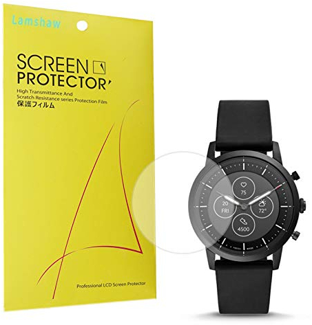 LvBu Schutzfolie Kompatibel für Fossil Collider Hybrid Hr Smartwatch, HD klar Flexible TPU Folie [Blasenfreie] [Kompatibel mit Hülle] [Premium-Qualität] Displayschutzfolie (6 Pack)