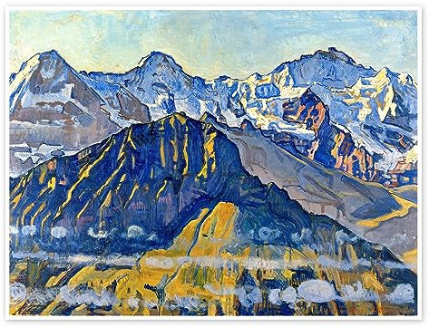 Posterlounge Eiger, Mönch und Jungfrau in der Sonne Poster