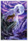 Heulender Wolf Poster von Robin Koni 20 x 30 cm Fantasy Wanddeko