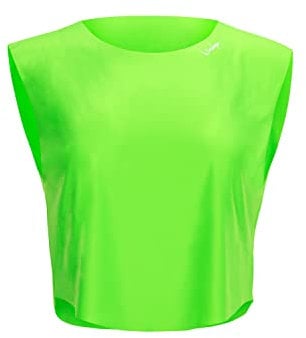 WINSHAPE Damen Functional Light Cropped Top Aet115 T-Shirt, Neon-grün, L EU