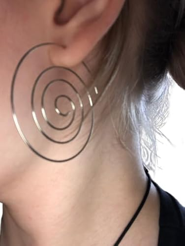 ✿ ZARTE SILBER SPIRALE ✿ leichte Bohemian Ohrringe