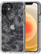 MOSNOVO Case for iPhone 12 & iPhone 12 Pro, [Buffertech 6.6ft Military-Grade Drop Protection] [Anti Peel Off Tech] Clear TPU Bumper Phone Case Cover Design - White Dragon