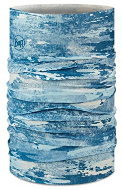 Buff CoolNet UV Neck Gaiter, UPF 50 Sun Protection, Breathable, Cooling Bandana, Versatile, Quick Dry Face Mask, Lazs Blue, Adult Size