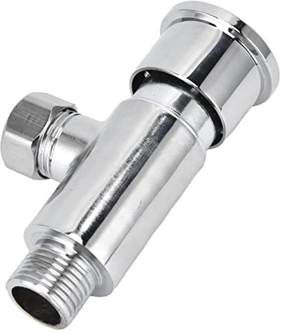 Urinal Flush Valve, G0.25 Zinc Alloy Toilet Flush Valve Replacement Part Hand Pressing Flashing for Public Toilet Repair