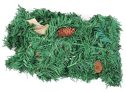 HOMSFOU Weihnachtsstock mcolorphast weihnachtskranz künstlich Weihnachts Dekoration weihnachtskränze Christmas Decorations weinachtsbaum deko Rattan Dekorationen Zubehör schmücken PVC Weiß