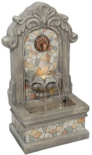 Sunnydaze Enchanting Estate Freestanding Outdoor Fountain - 27-Inch H