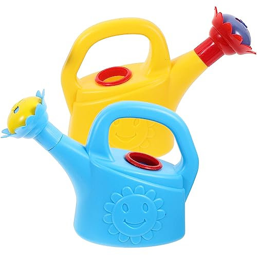 Toyvian Kids Watering Can Toddler Bath Toys 2 Pcs Watering Can for Kids Bathtub Toys Garden Plant Watering Can Novelty Sprinkler Beach Sand Toys Watering Kettle Toy Sand and Beach Toy