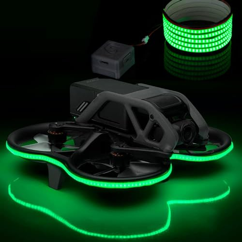 Avatar 2 Nachtlicht-Leuchtstreifen für DJI Avata 2 Drohne Night Light-Warnlicht-Streifen für DJI Avata 2 Zubehör (Grün)