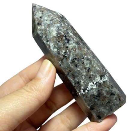 AtkitS Punta della Bacchetta in Cristal di Quarzo obelisco di yooperite Naturale Home Decor