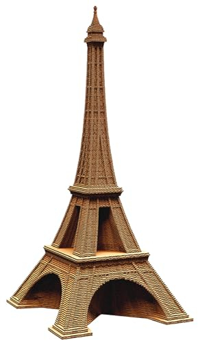 Cartonic - Tour Eiffel - Constructeur en carton 3D - Modèle dimensionnel - Cadeau pour adultes et enfants - Figure architecturale - Ensemble de Puzzle