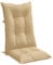 vidaXL Hochlehner Auflagen 4 STK., Polster Kissen für Gartenmöbel, Stuhlauflage Sitzauflage für Gartenstuhl, Gartenstuhlauflagen, Melange Beige 120x50x7cm Stoff