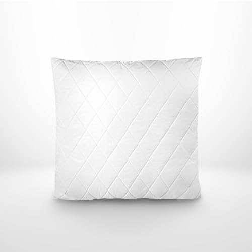Julius Zöllner Kopfkissen Comfort 80x80 cm - atmungsaktiv - schadstoffgeprüft, Weiß