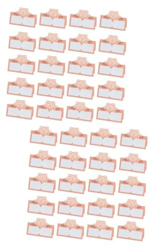 PRETYZOOM 100 Stk Hochzeitssitz Platzkarten Für Hochzeiten Tischkarten Zum Eindecken Des Tisches Hochzeitskarten Name Des Hochzeitsortes Party-tischkarte Lebensmitteldekor Hochzeitsplakate