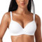 Deyllo Minimiser Bra for Women Full Coverage Seamless T Shirt Bras Soft Light Padded Underwire Plus Size(White,38E)
