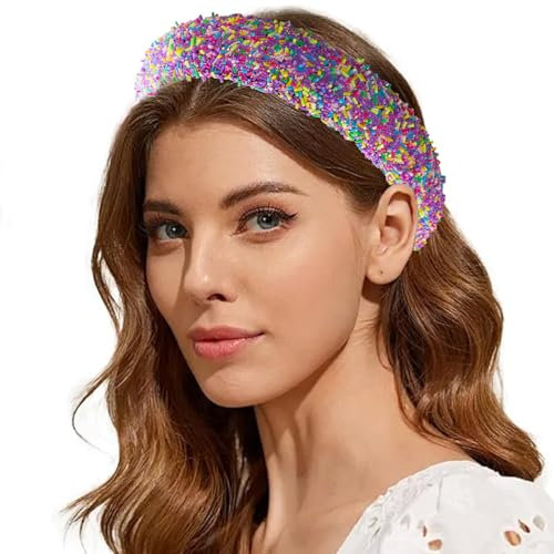 Stirnbänder für Frauen, gepolstert für Damenhaar, Donut-Bonbon-Haarbänder, Haare für Mädchen für Hochzeit, Geburtstag, Abschlussball, Festzug, Party, Weihnachten, Halloween, Haar-Accessoires