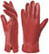 Harssidanzar Damen Winter Warmes Futter Lammfell Leder Handschuhe Touchscreen Texting Warme Fahrhandschuhe HL001EU,Rot,Größe S