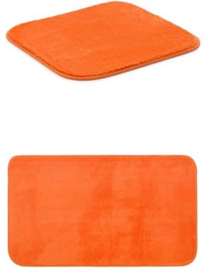 Gözze Badteppich Rio Premium 2er Set, 50x45 cm + 50x70 cm, Farbe: Terra