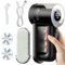 2 in 1 Lint Remover, Portable Rechargeable Electric Lint Remover with LED Display, Three 6-Leaf Blades Debobbler, De Bobbler for Clothes Furniture Sweater Couch, Electric Lint Shaver
