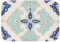 Fabulous Badteppich, Motiv Blumen-Aufnäher, Ornament, altes Symbol – Maße: 60 x 40 cm