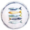 Ekilikua Home Vajilla de cerámica con dibujos de peces | Cuenco Cerámica | Plato de Cocina | Fuente Vajilla de Porcelana Vintage Diseño | Ideas de Regalos Hogar (16 Ø, Cuenco Peces)