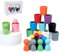 Starnaerby Colour Sorting Cups Age 3+, Peg Dolls in Cups, Wooden Cups and Peg Dolls Matching Games for Learning Color Sorting and Counting, Colour Sorting Montessori Sensory Toys for Toddlers