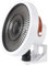 XAGMODSHN Ventilador de pared con control remoto, fácil instalación, oscilante, silencioso, para dormitorio, cocina, dispositivo de refrigeración multifunción