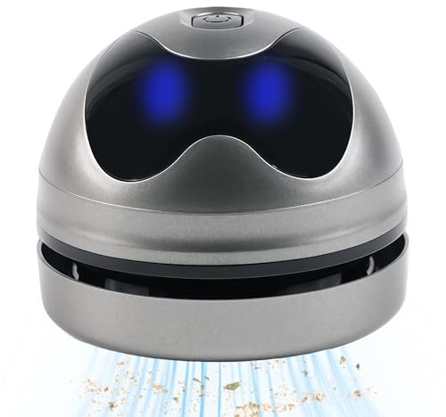 BAIFULAI Aspiradora de mesa: mini aspiradora recargable por USB, portátil e inalámbrica, con 120 minutos de tiempo de funcionamiento, pequeña aspiradora de mano para escritorio, oficina, coche