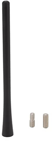 Auto-Antennenmast, schwarz, kurz, Starke Festigkeit, Ersatz für 1995 bis 2016, ABS-Metalllegierung, langlebig, vorne rechts, Kotflügel-Installation