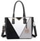 Miss Lulu Handtasche Damen, Taschen PU Leder, Schultertaschen Shopper Tote Bag Handtaschen V-förmiges Design Synthetic Ledertasche Mit Abnehmbarem Schultergurt