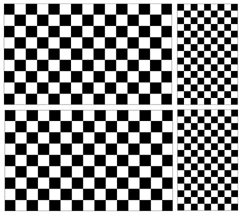Landing Designs Pack of 4 CHEQUERED RACING FLAG STICKERS The larger is 100 millimeters by 60 millimeters The two smaller is 60 millimeters by 36 millimeters